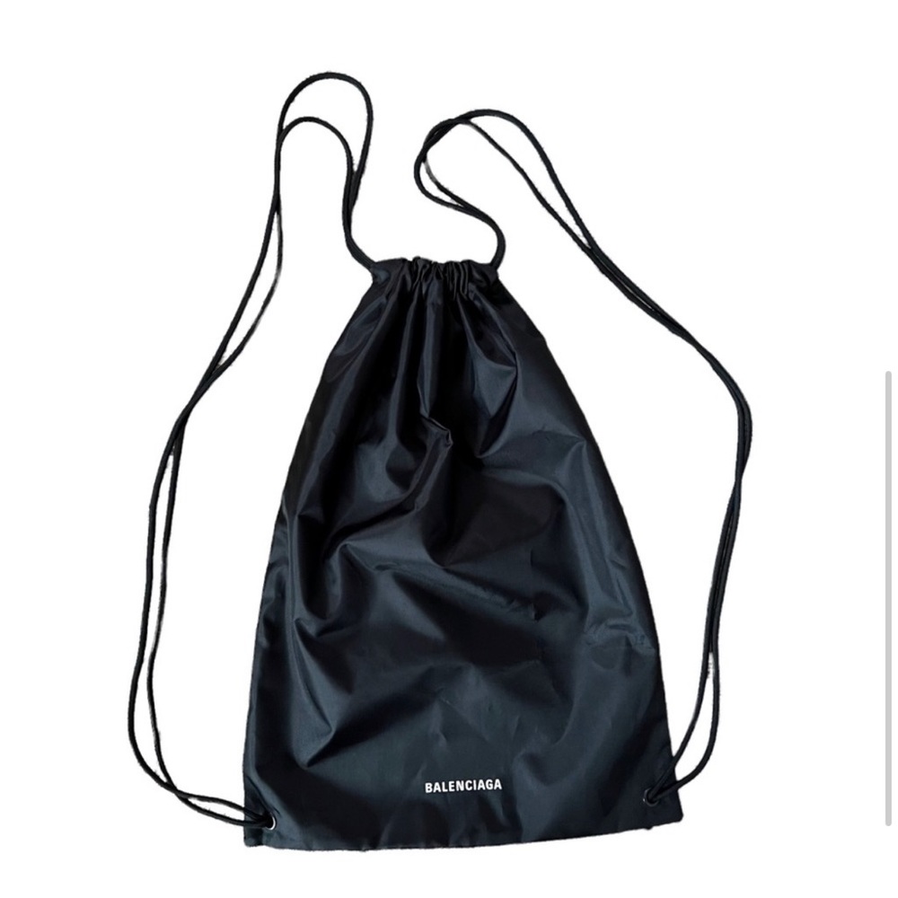 Balenciaga draw string bag backpack